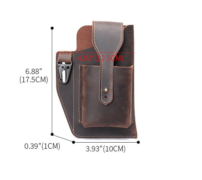 Cellphone Loop Holster Vintage Wallet Phone Pouch Belt Bag Waist