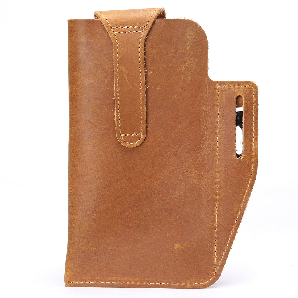 Leather Belt Bag Phone Wallet Purse for Men Loop Case Waist Pack