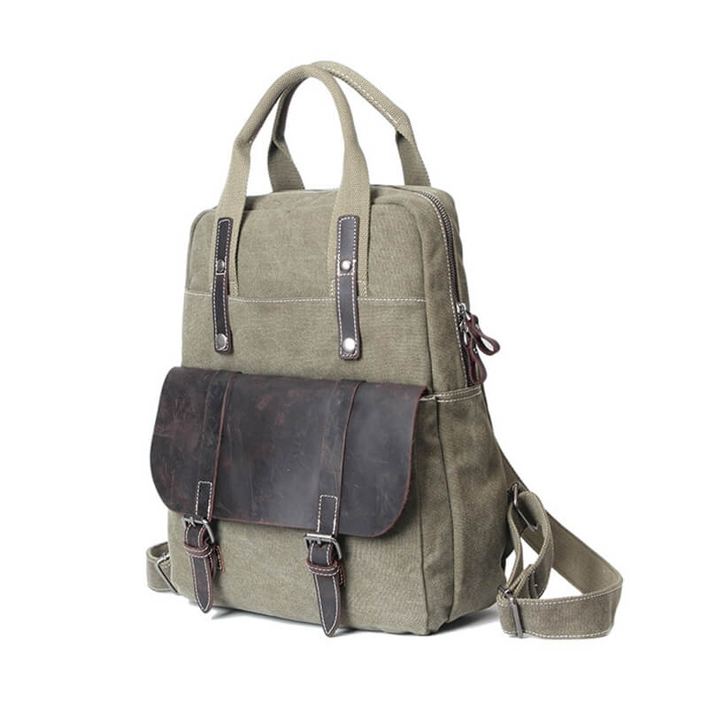 Washed Canvas Travel Backpack, Fashion Backpacks 1022 - Unihandmade