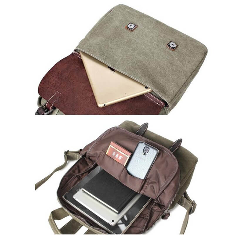 Washed Canvas Travel Backpack, Fashion Backpacks 1022 - Unihandmade