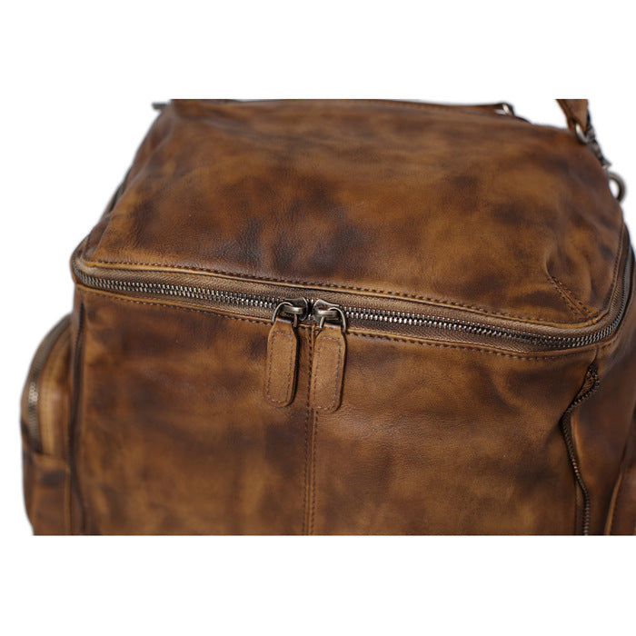 Handmade Full Grain Leather Backpack Travel Backpack AK10 - Unihandmade