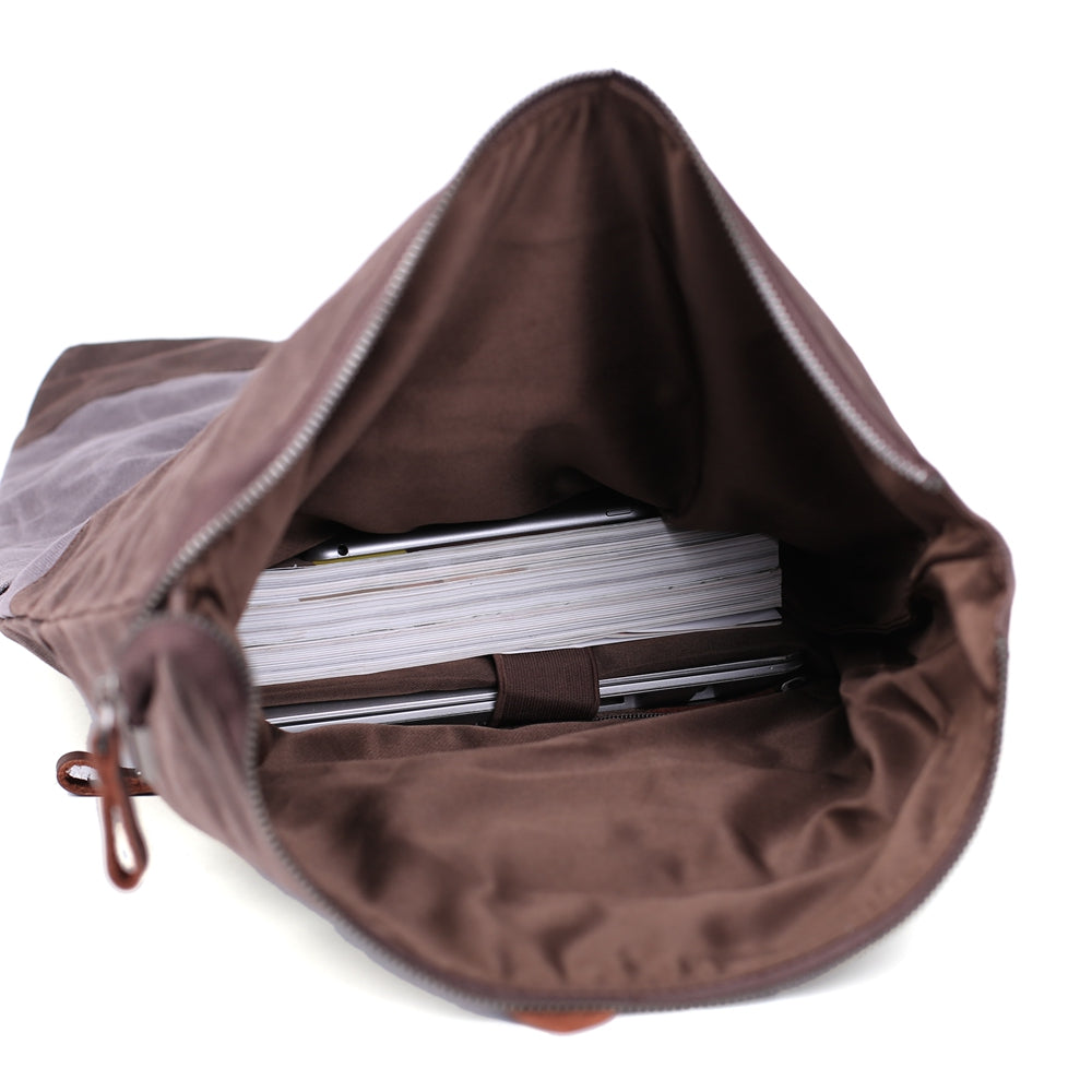 Waxed Canvas Travel Backpack School Backpack Hiking Rucksack Laptop Backpack MC16950 - Unihandmade