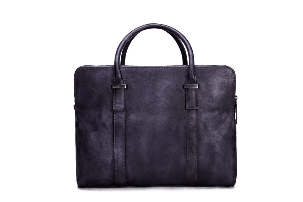 Laptop Bag Vintage Vegetable Tanned Leather Briefcase Messenger Bag  9043 - Unihandmade