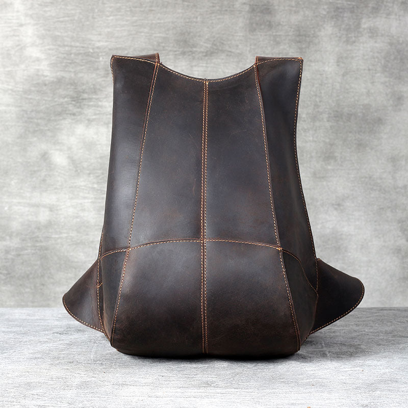 Handmade Leather Beatles Backpack Man Leather Backpack - Unihandmade