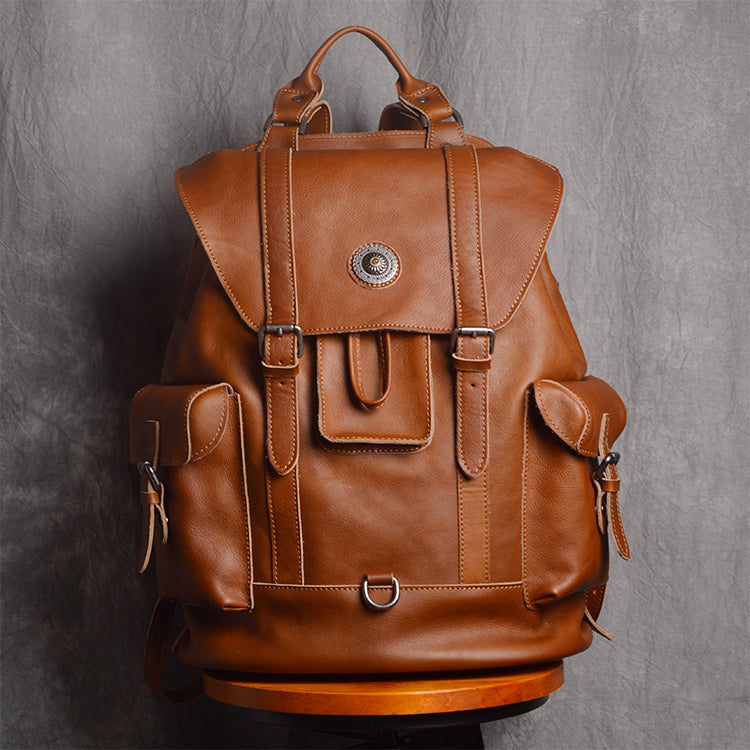 Travel Backpacks Handmade Leather Backpack Men Backpack – Unihandmade