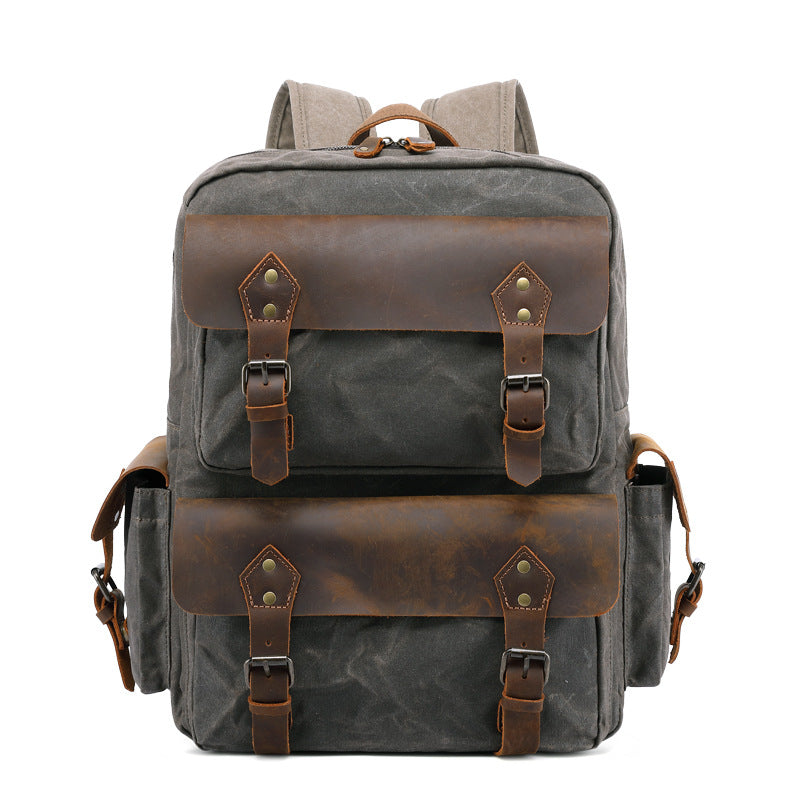 Handmade Canvas Backpack  Laptop Backpack Rucksacks Travel Backpack  - Unihandmade