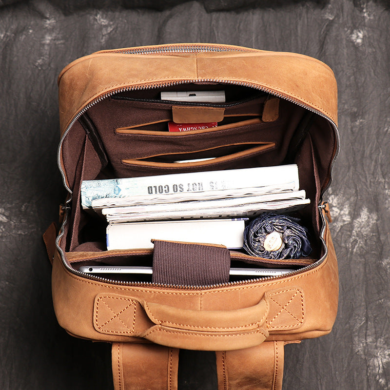 Laptop Backpack, Cognac