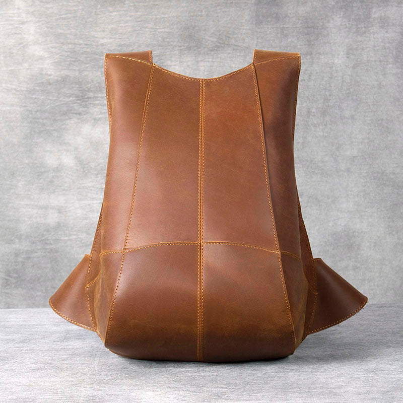 Handmade Leather Beatles Backpack Man Leather Backpack - Unihandmade