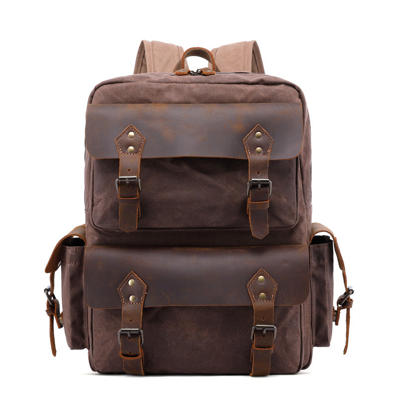 Handmade Canvas Backpack  Laptop Backpack Rucksacks Travel Backpack  - Unihandmade