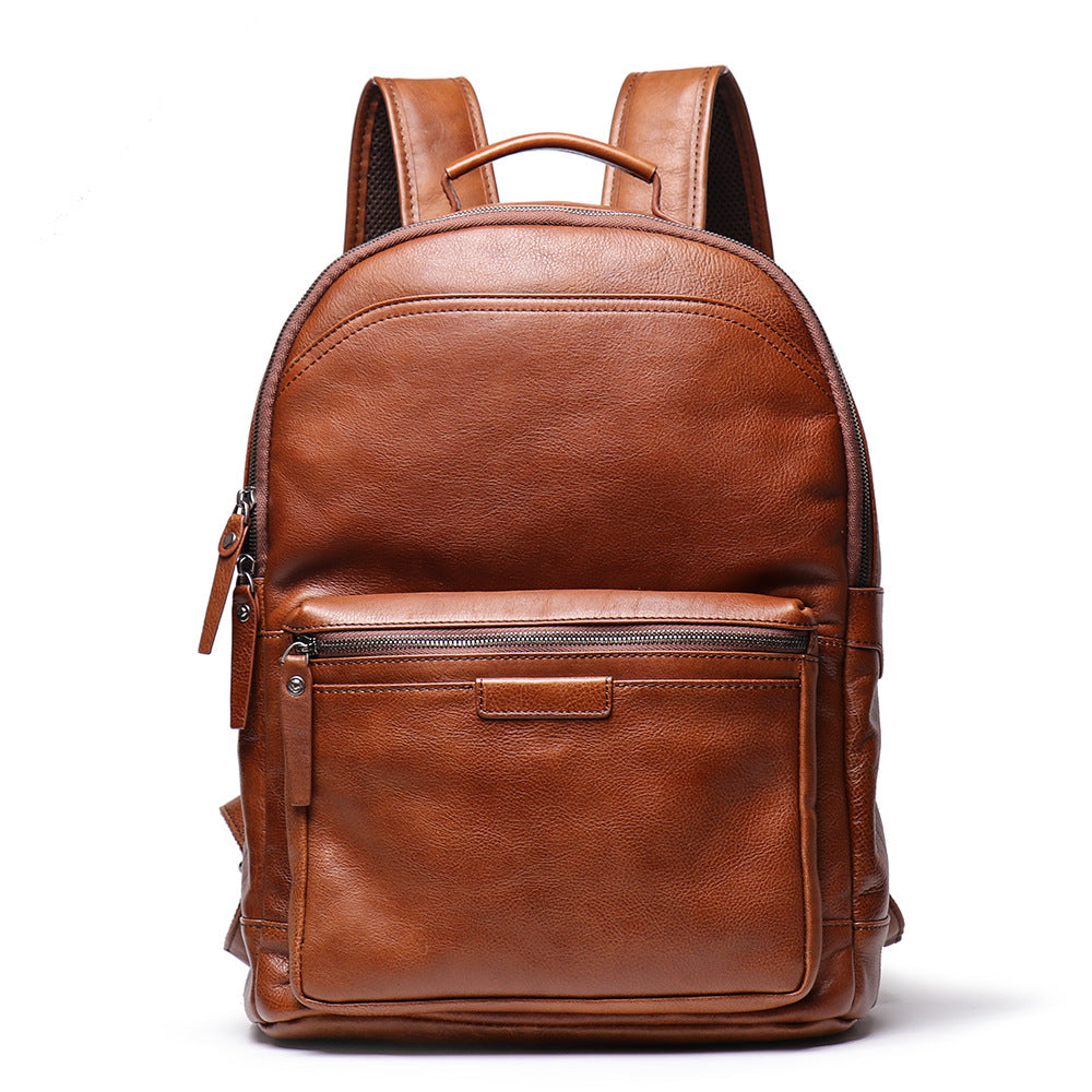 Full Grain Leather Backpacks Laptop Backpack Men Backpack