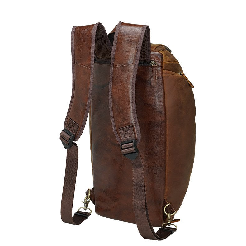 Convertible Leather Book Bag, Leather Backpack