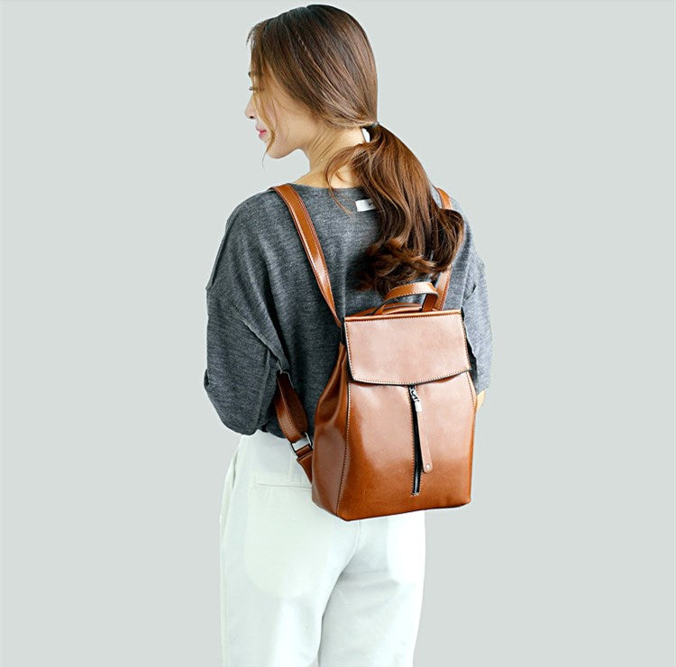 Backpack Purse Lady Backpack Women Leather Backpack Grey