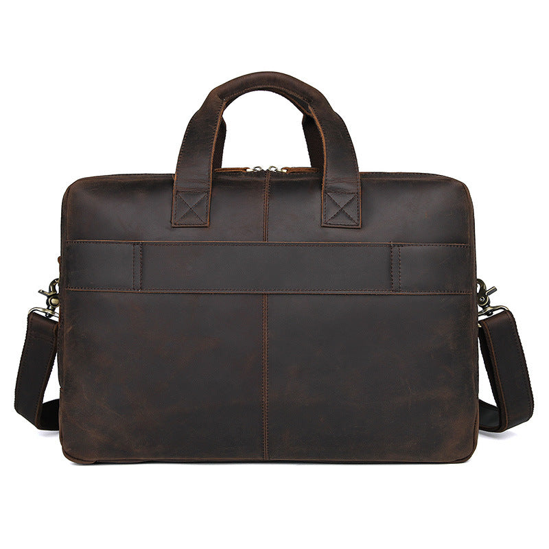 Handmade Vintage Leather Briefcase Men Messenger Bag Leather Handbag Men Shoulder Crossbody Bag  7289 - Unihandmade