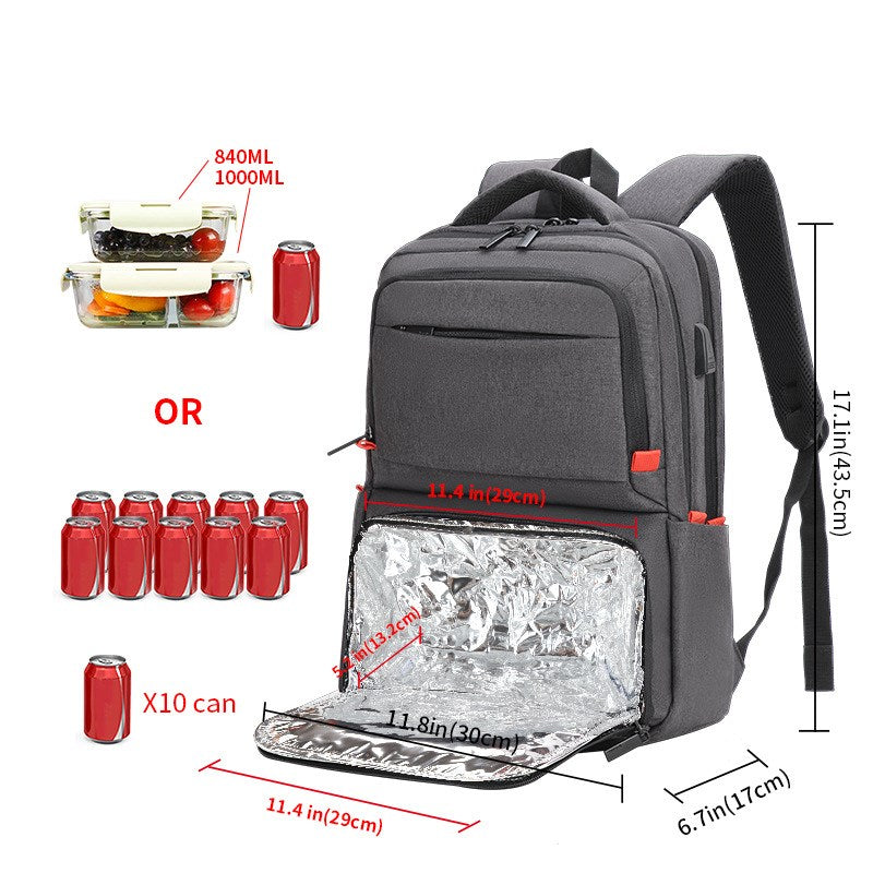 Cooler Backpack Insulated Cooler Backpack with Lunch Compartment