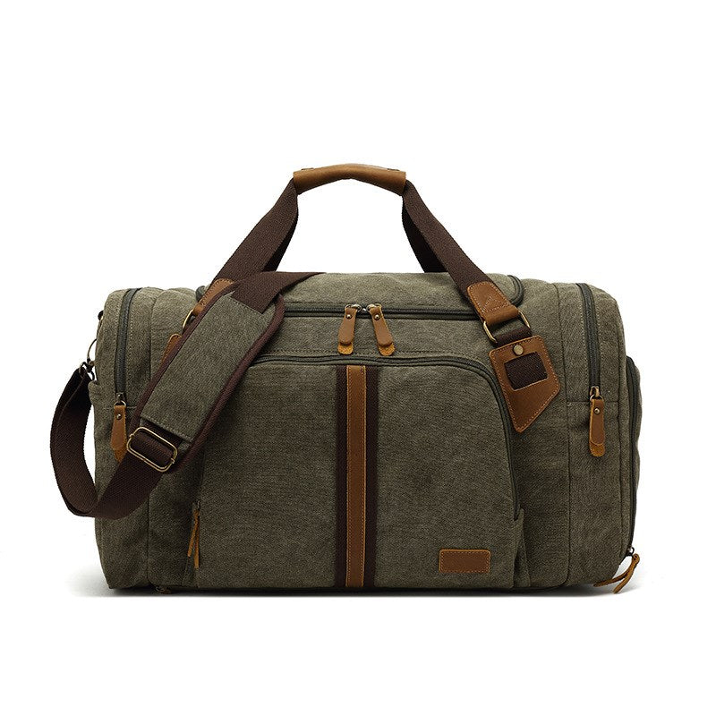 Gym Bags Canvas Duffle with Shoe Compartment Bag Weekend Travel Bag