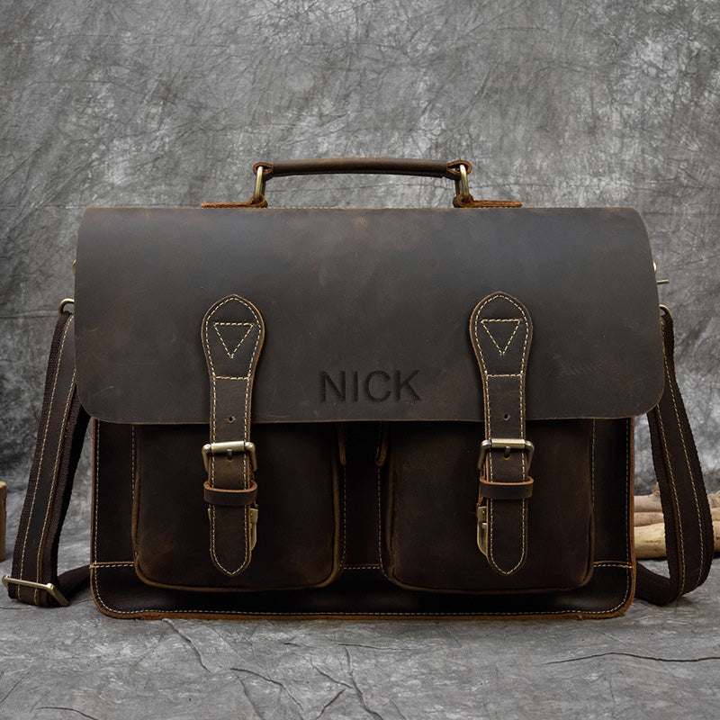 Custom Leather Laptop Bags: Personalized Laptop Bag for Him & Her
