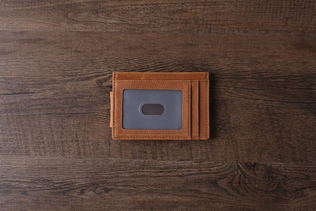Personalized Leather Money Clip, Magnetic Money Clip, Money Clip Wallet