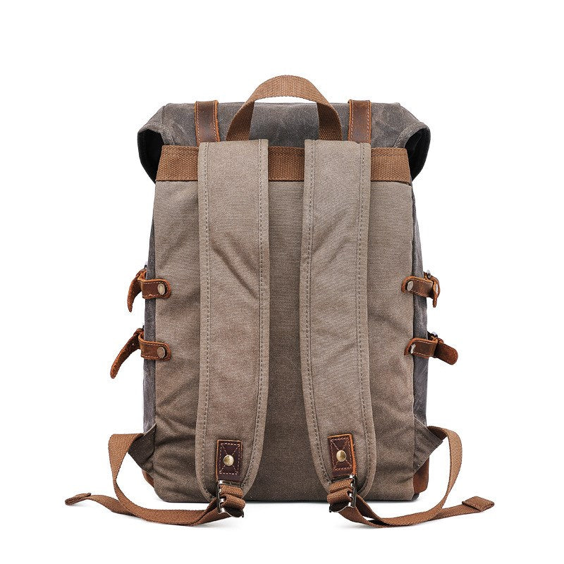 Large Waxed Canvas Backpack, Travel Backpack