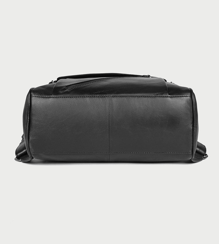 Backpack Handmade Leather Backpack with USB charge School Backpack Men Backpack 7344 - Unihandmade